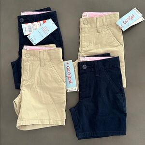NWT Cat & Jack Kids' Navy and Khaki Shorts Set